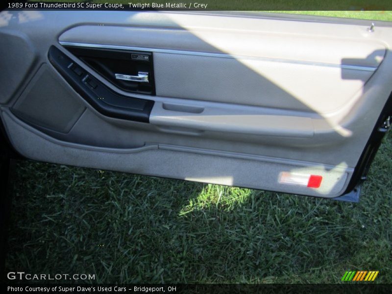 Twilight Blue Metallic / Grey 1989 Ford Thunderbird SC Super Coupe