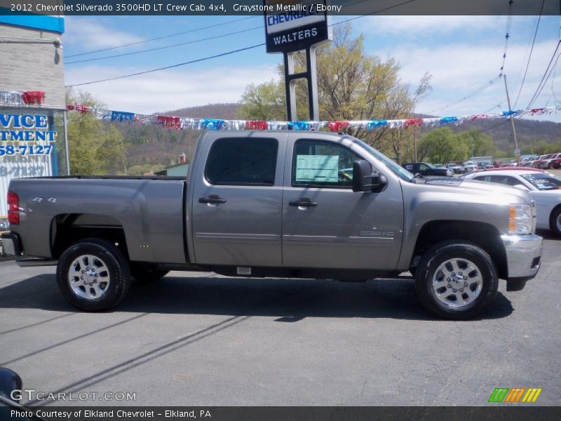 Graystone Metallic / Ebony 2012 Chevrolet Silverado 3500HD LT Crew Cab 4x4