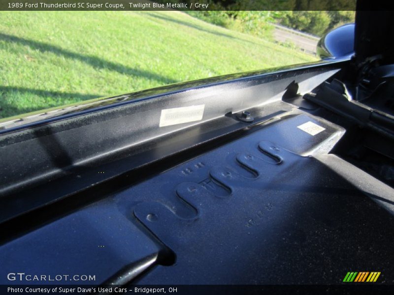 Twilight Blue Metallic / Grey 1989 Ford Thunderbird SC Super Coupe