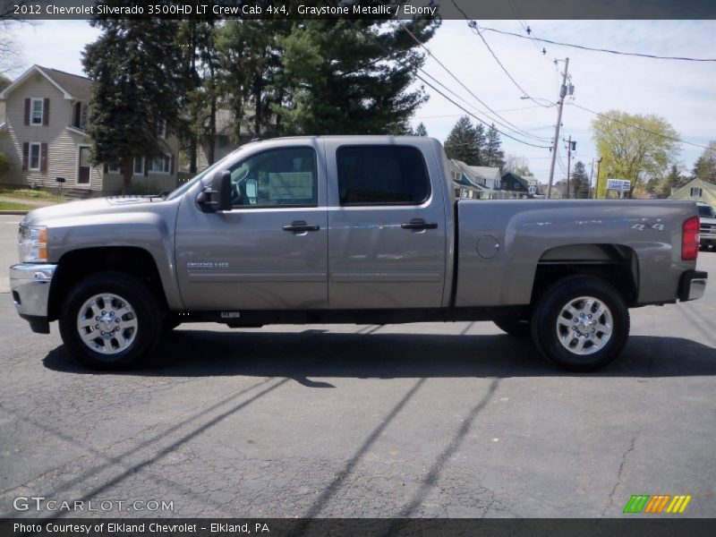 Graystone Metallic / Ebony 2012 Chevrolet Silverado 3500HD LT Crew Cab 4x4