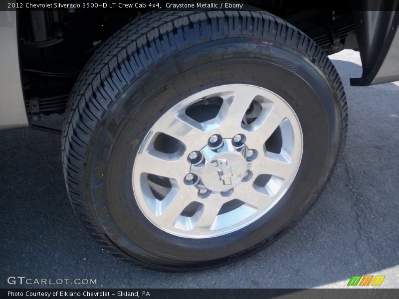 Graystone Metallic / Ebony 2012 Chevrolet Silverado 3500HD LT Crew Cab 4x4