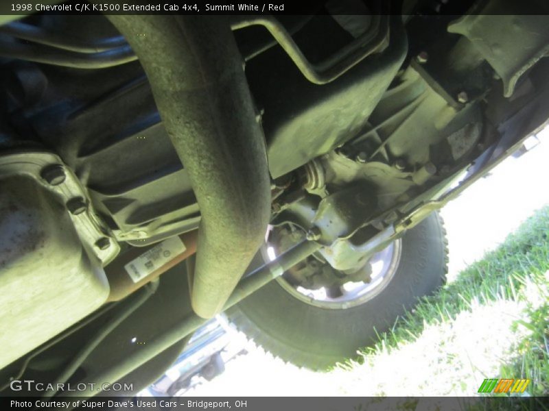 Summit White / Red 1998 Chevrolet C/K K1500 Extended Cab 4x4