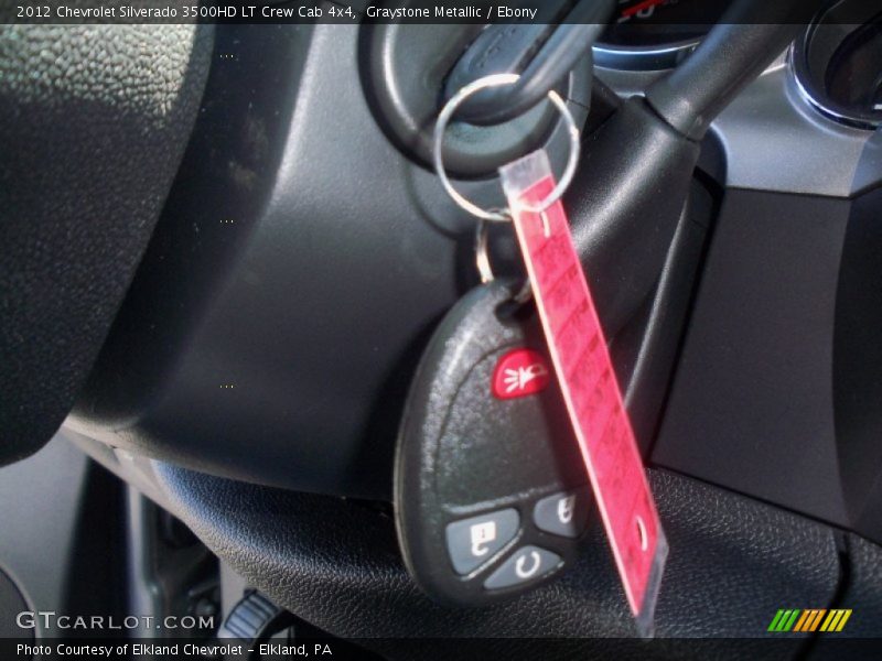 Graystone Metallic / Ebony 2012 Chevrolet Silverado 3500HD LT Crew Cab 4x4