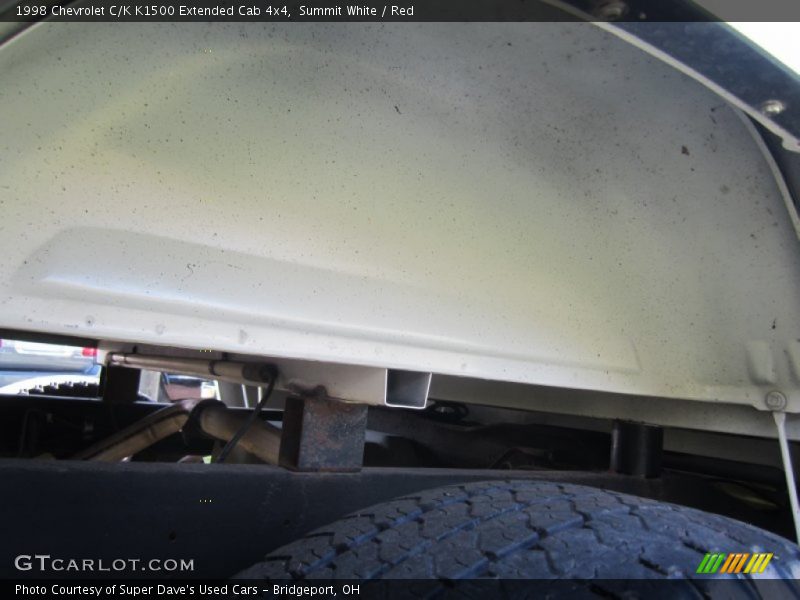 Summit White / Red 1998 Chevrolet C/K K1500 Extended Cab 4x4