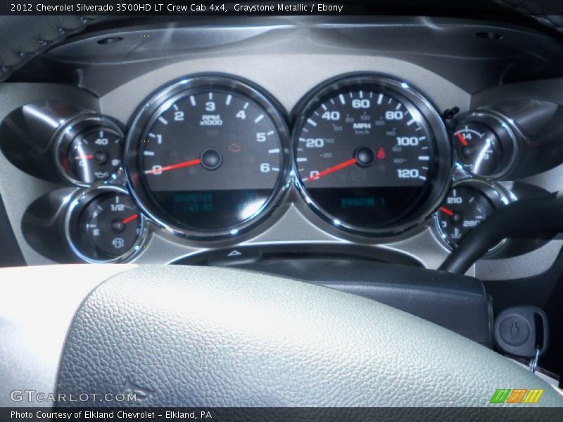 Graystone Metallic / Ebony 2012 Chevrolet Silverado 3500HD LT Crew Cab 4x4