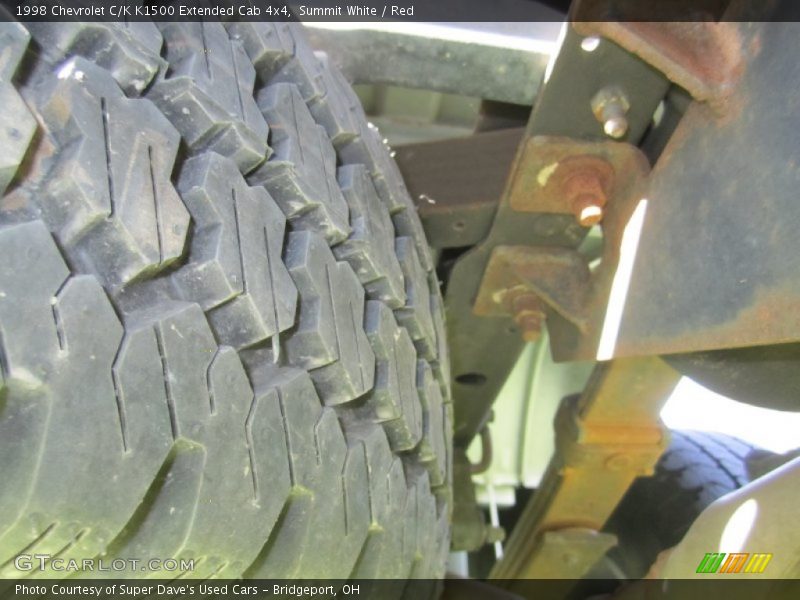 Summit White / Red 1998 Chevrolet C/K K1500 Extended Cab 4x4