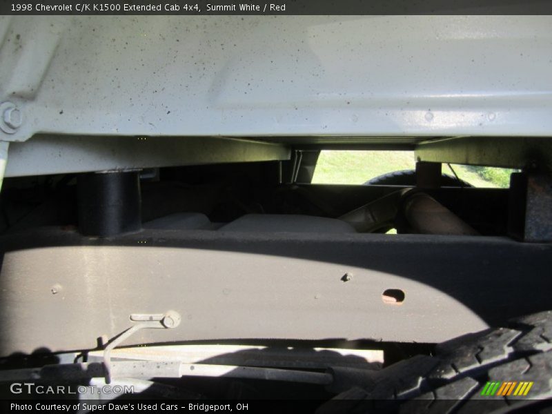Summit White / Red 1998 Chevrolet C/K K1500 Extended Cab 4x4