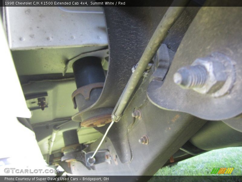 Summit White / Red 1998 Chevrolet C/K K1500 Extended Cab 4x4