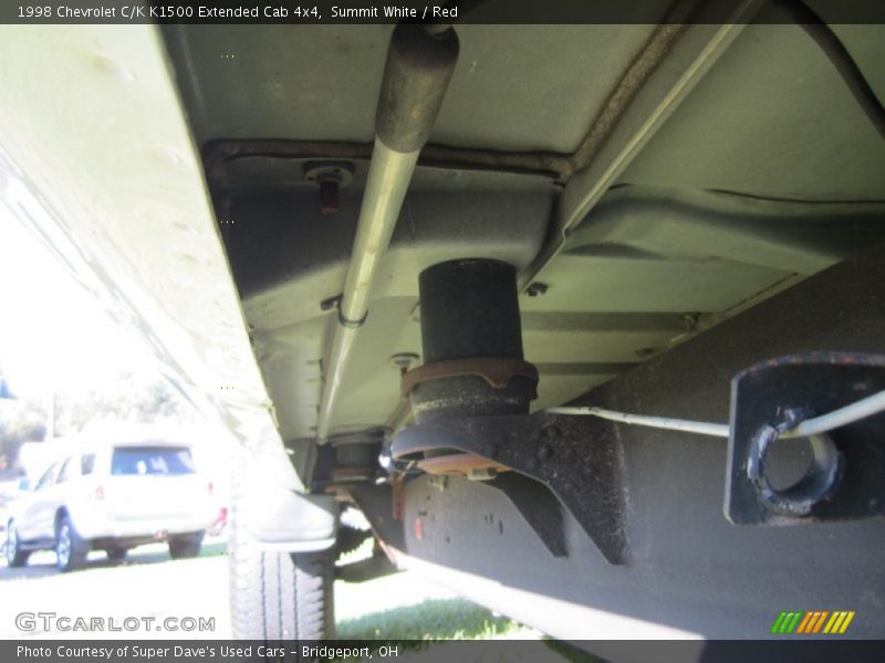 Summit White / Red 1998 Chevrolet C/K K1500 Extended Cab 4x4
