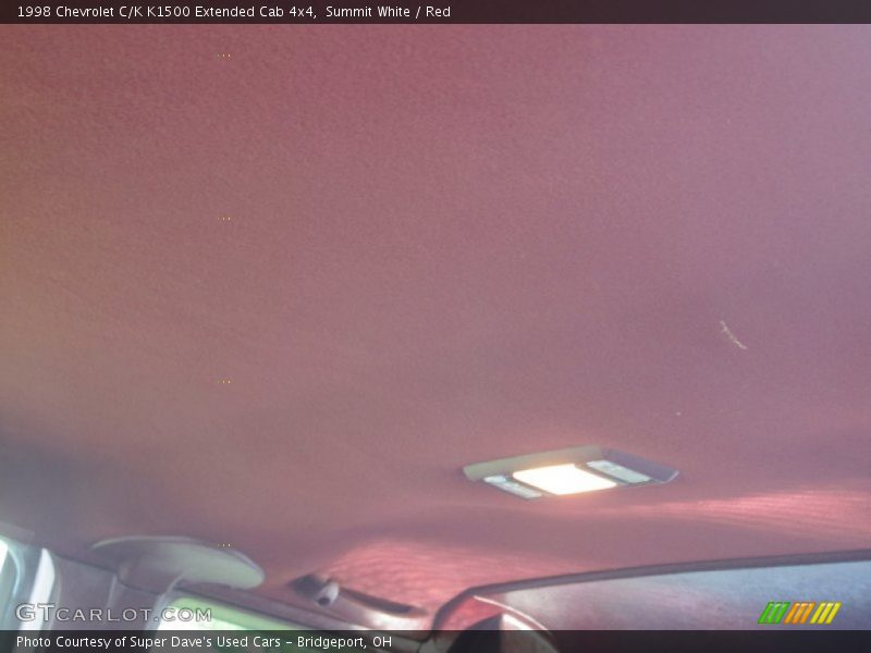 Summit White / Red 1998 Chevrolet C/K K1500 Extended Cab 4x4