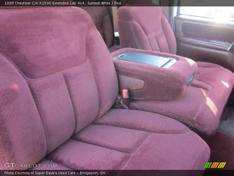 Summit White / Red 1998 Chevrolet C/K K1500 Extended Cab 4x4