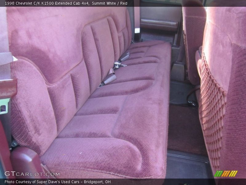 Summit White / Red 1998 Chevrolet C/K K1500 Extended Cab 4x4