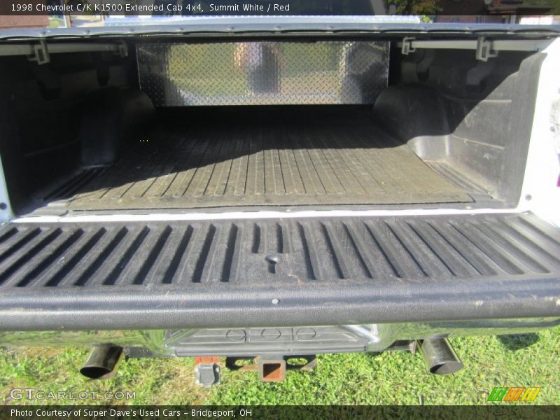 Summit White / Red 1998 Chevrolet C/K K1500 Extended Cab 4x4