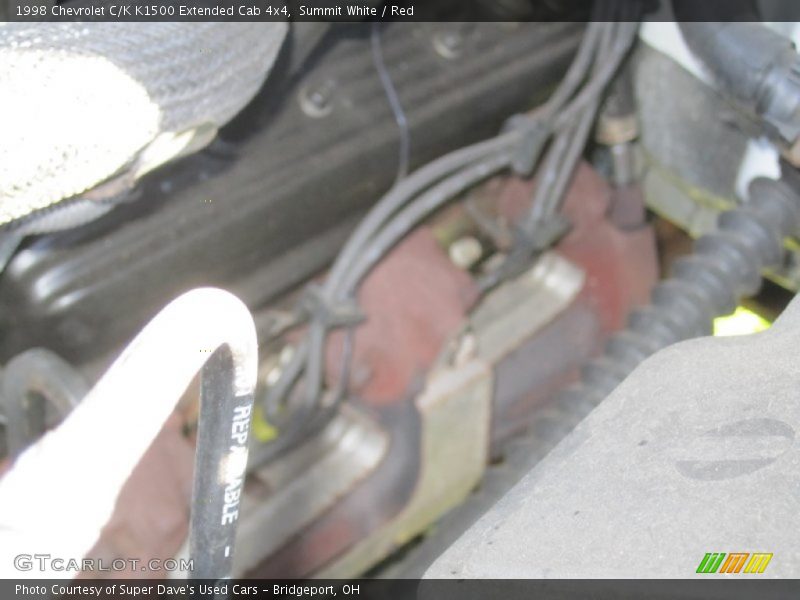 Summit White / Red 1998 Chevrolet C/K K1500 Extended Cab 4x4