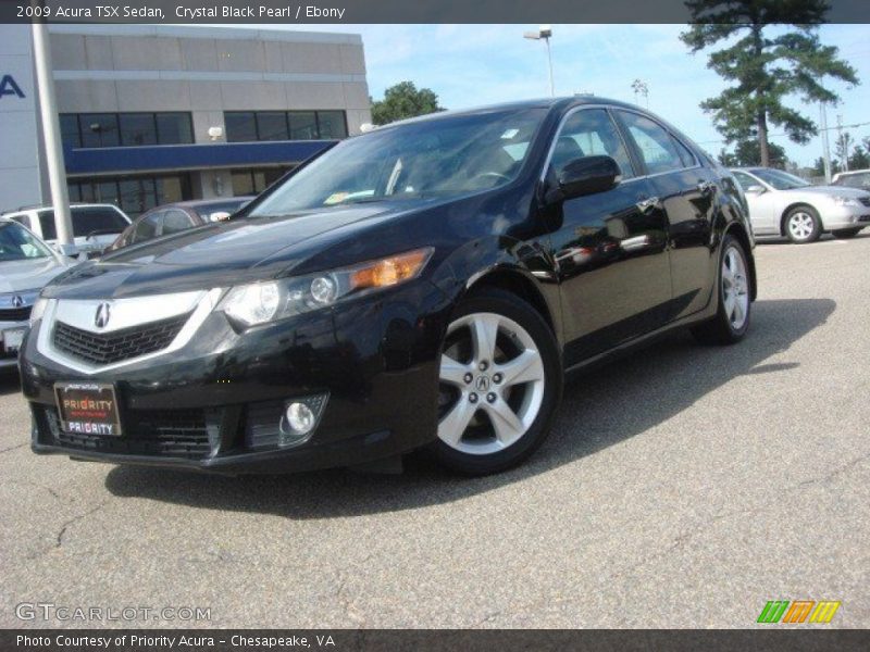 Crystal Black Pearl / Ebony 2009 Acura TSX Sedan