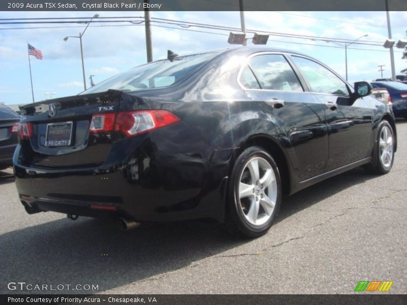 Crystal Black Pearl / Ebony 2009 Acura TSX Sedan