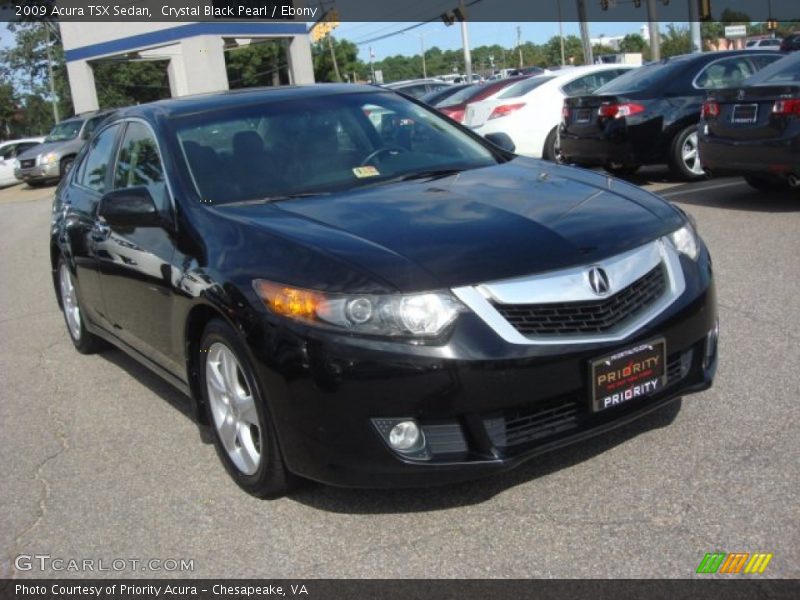 Crystal Black Pearl / Ebony 2009 Acura TSX Sedan