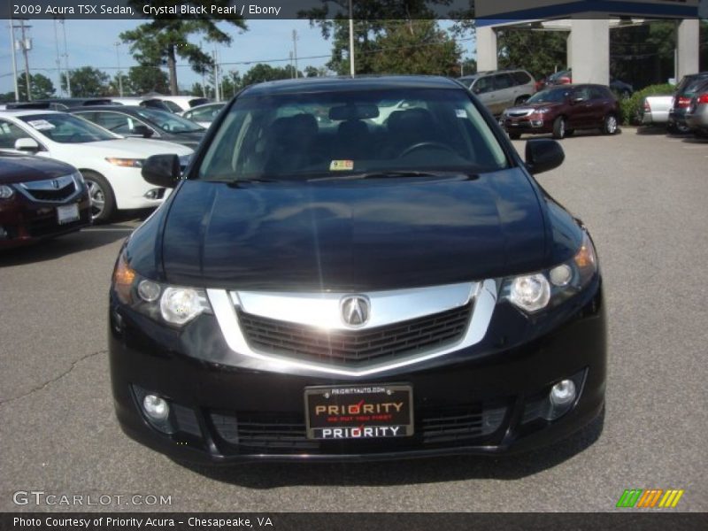 Crystal Black Pearl / Ebony 2009 Acura TSX Sedan
