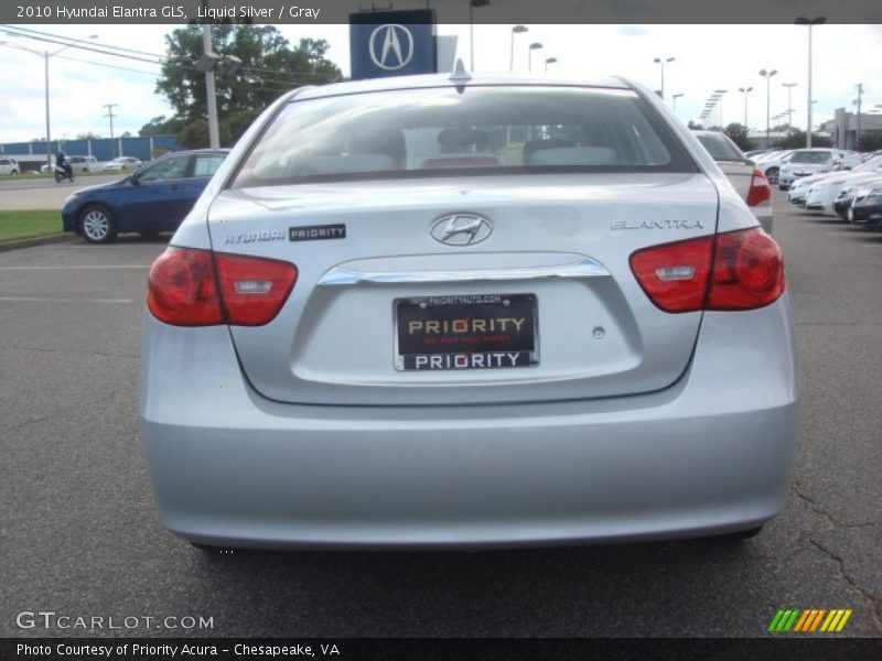 Liquid Silver / Gray 2010 Hyundai Elantra GLS