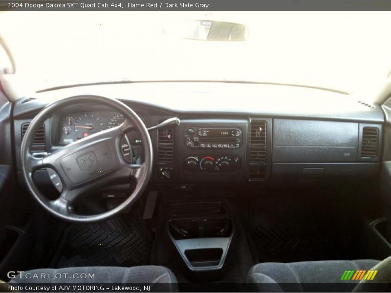 Flame Red / Dark Slate Gray 2004 Dodge Dakota SXT Quad Cab 4x4