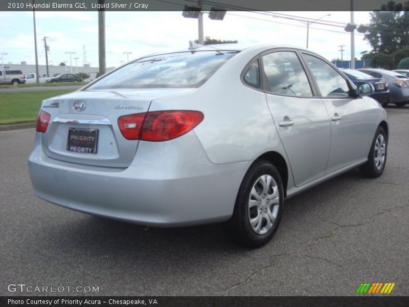 Liquid Silver / Gray 2010 Hyundai Elantra GLS