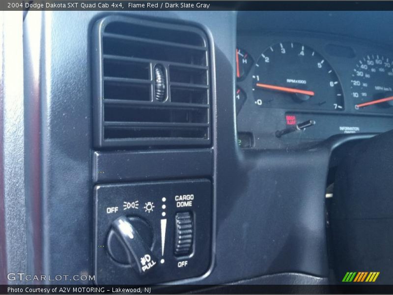 Flame Red / Dark Slate Gray 2004 Dodge Dakota SXT Quad Cab 4x4