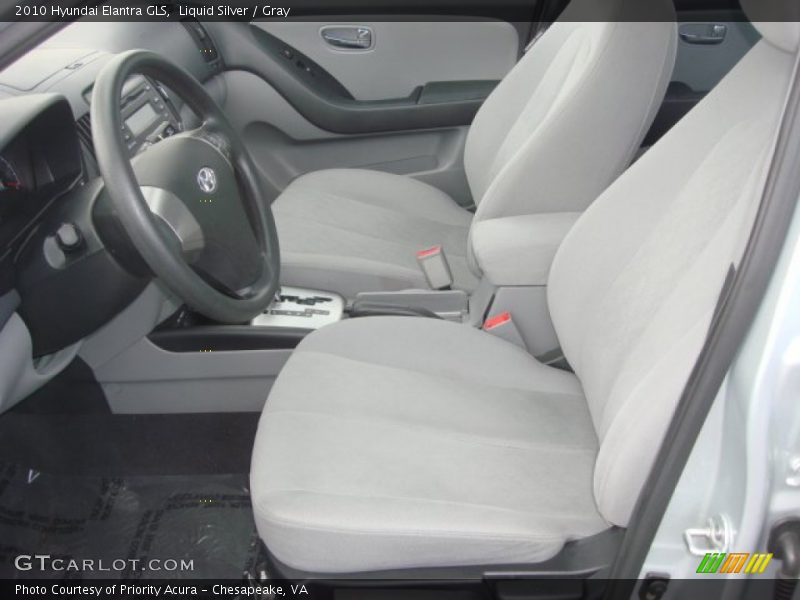 Liquid Silver / Gray 2010 Hyundai Elantra GLS
