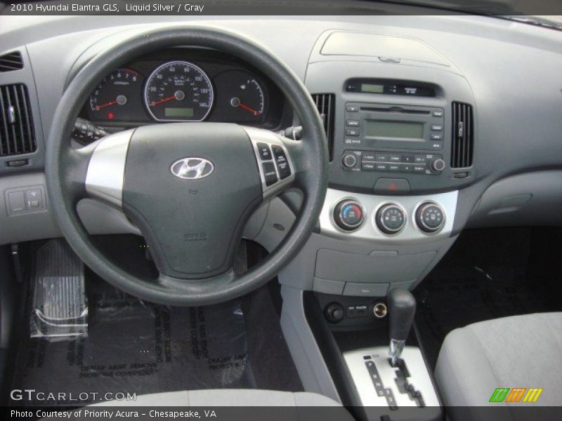 Liquid Silver / Gray 2010 Hyundai Elantra GLS