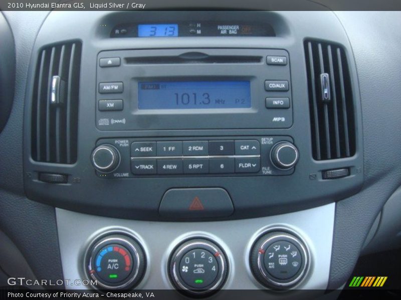 Liquid Silver / Gray 2010 Hyundai Elantra GLS