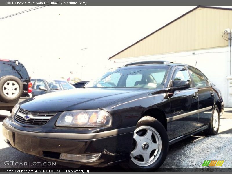 Black / Medium Gray 2001 Chevrolet Impala LS