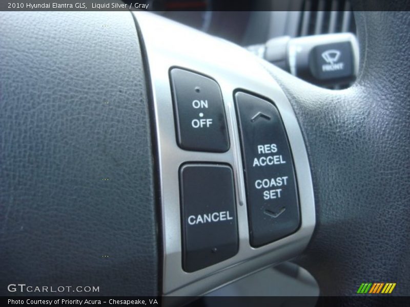 Liquid Silver / Gray 2010 Hyundai Elantra GLS