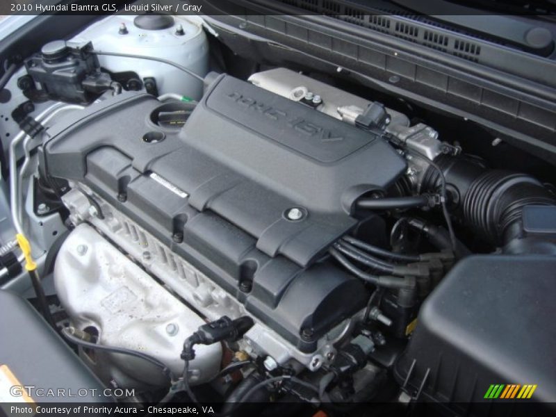 Liquid Silver / Gray 2010 Hyundai Elantra GLS