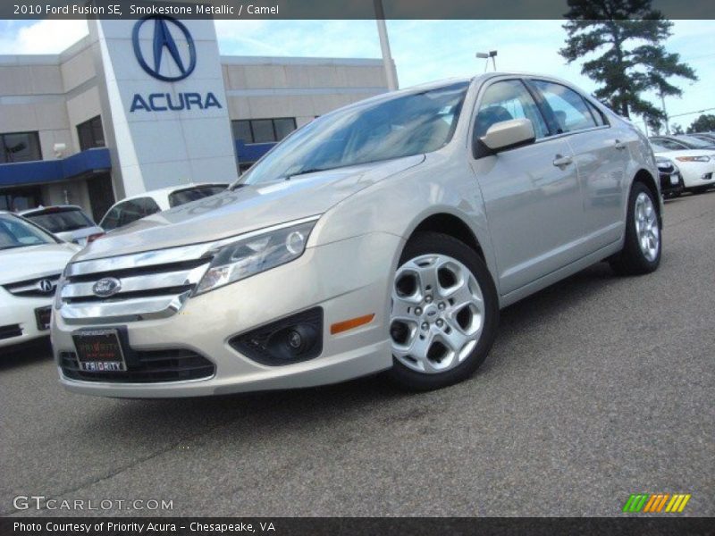 Smokestone Metallic / Camel 2010 Ford Fusion SE