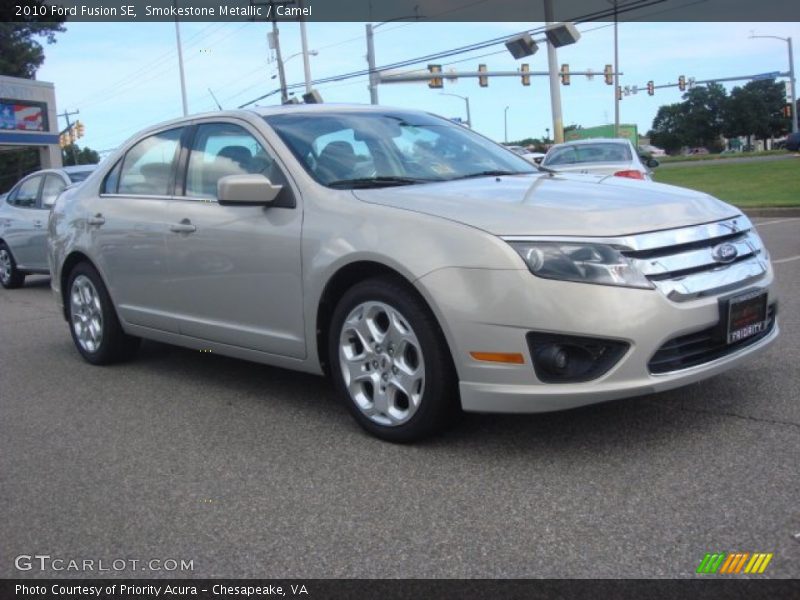 Smokestone Metallic / Camel 2010 Ford Fusion SE