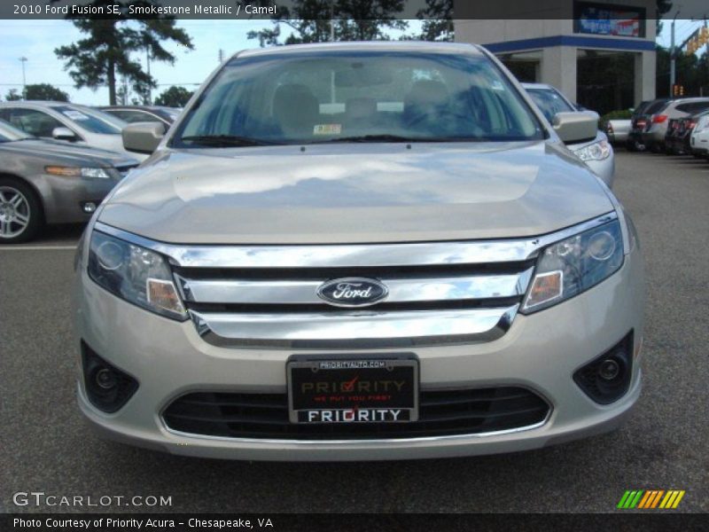 Smokestone Metallic / Camel 2010 Ford Fusion SE