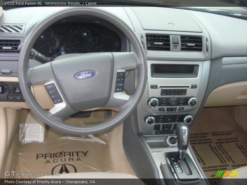 Smokestone Metallic / Camel 2010 Ford Fusion SE