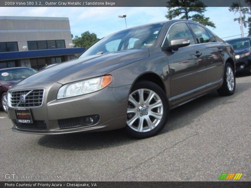 Oyster Gray Metallic / Sandstone Beige 2009 Volvo S80 3.2