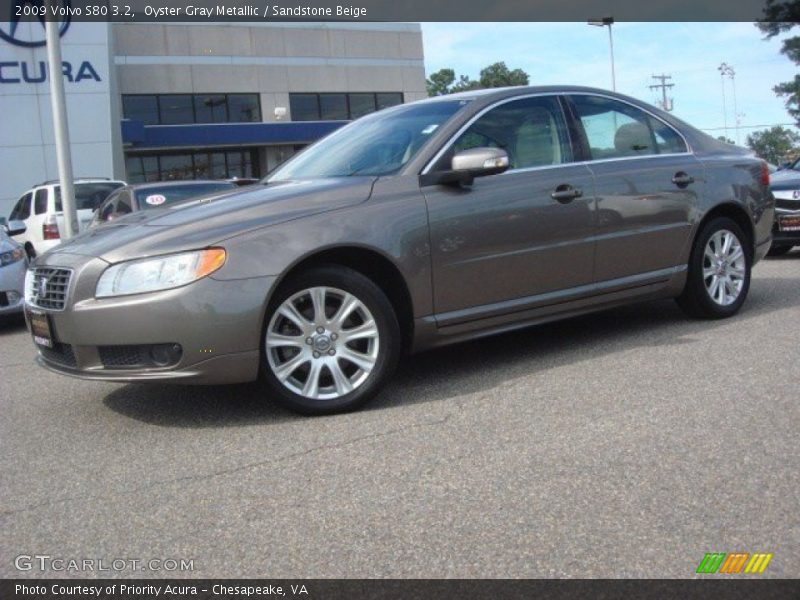Oyster Gray Metallic / Sandstone Beige 2009 Volvo S80 3.2