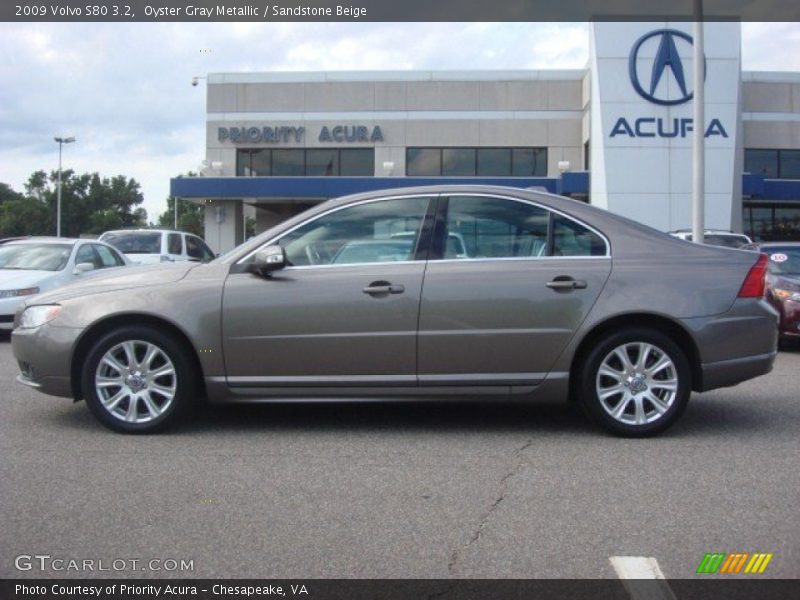 Oyster Gray Metallic / Sandstone Beige 2009 Volvo S80 3.2