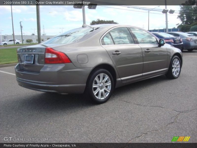 Oyster Gray Metallic / Sandstone Beige 2009 Volvo S80 3.2