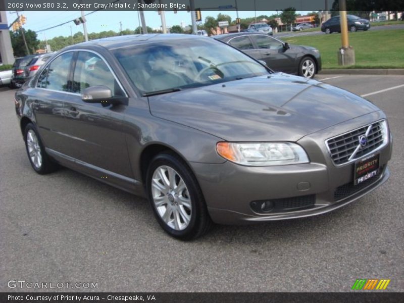 Oyster Gray Metallic / Sandstone Beige 2009 Volvo S80 3.2