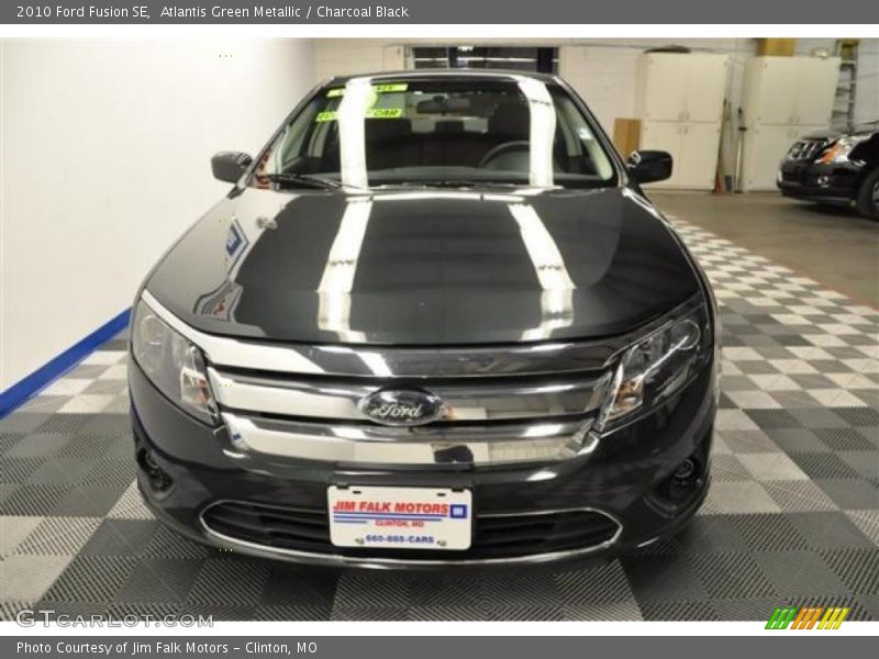 Atlantis Green Metallic / Charcoal Black 2010 Ford Fusion SE