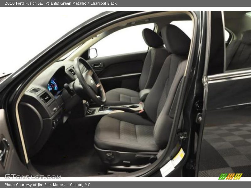 Atlantis Green Metallic / Charcoal Black 2010 Ford Fusion SE