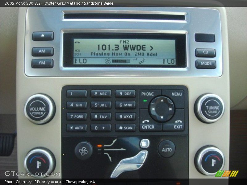 Oyster Gray Metallic / Sandstone Beige 2009 Volvo S80 3.2