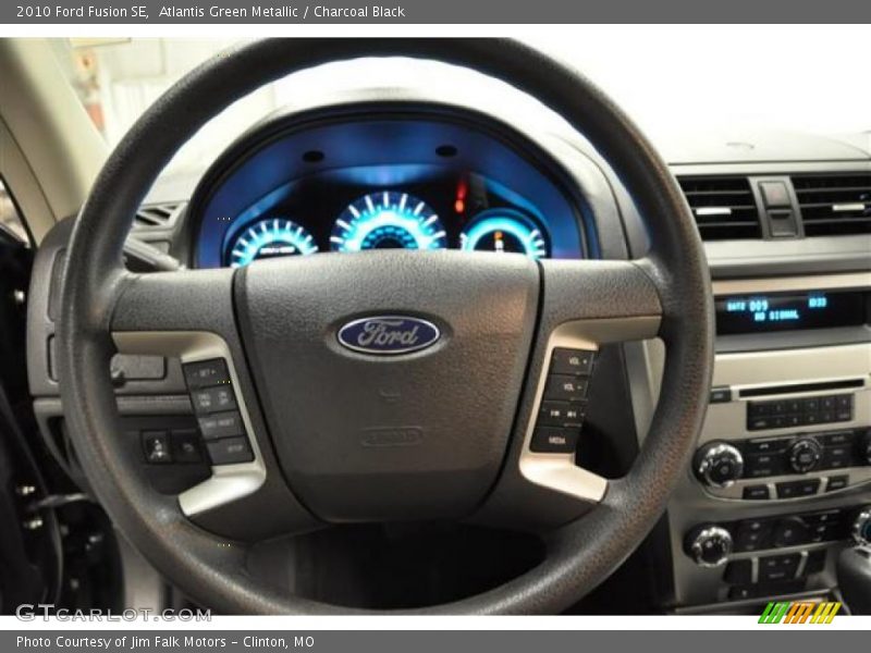 Atlantis Green Metallic / Charcoal Black 2010 Ford Fusion SE