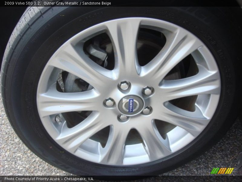 Oyster Gray Metallic / Sandstone Beige 2009 Volvo S80 3.2