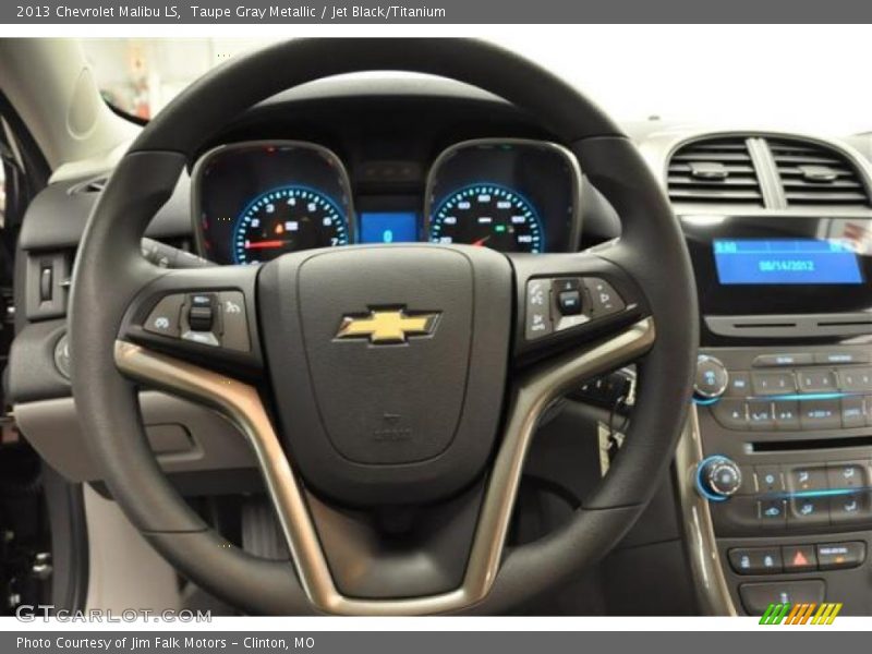 Taupe Gray Metallic / Jet Black/Titanium 2013 Chevrolet Malibu LS