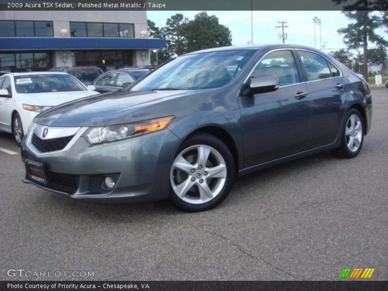 Polished Metal Metallic / Taupe 2009 Acura TSX Sedan