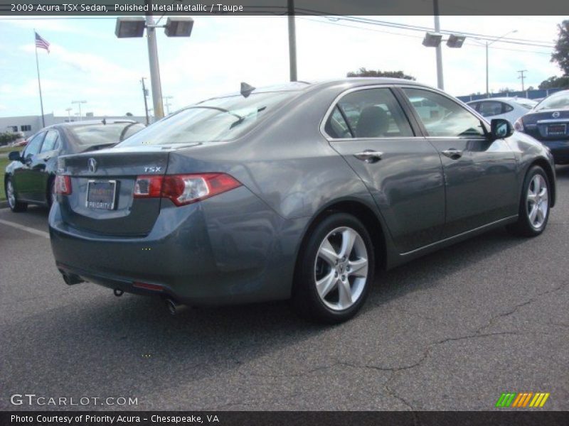 Polished Metal Metallic / Taupe 2009 Acura TSX Sedan