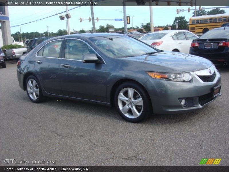 Polished Metal Metallic / Taupe 2009 Acura TSX Sedan